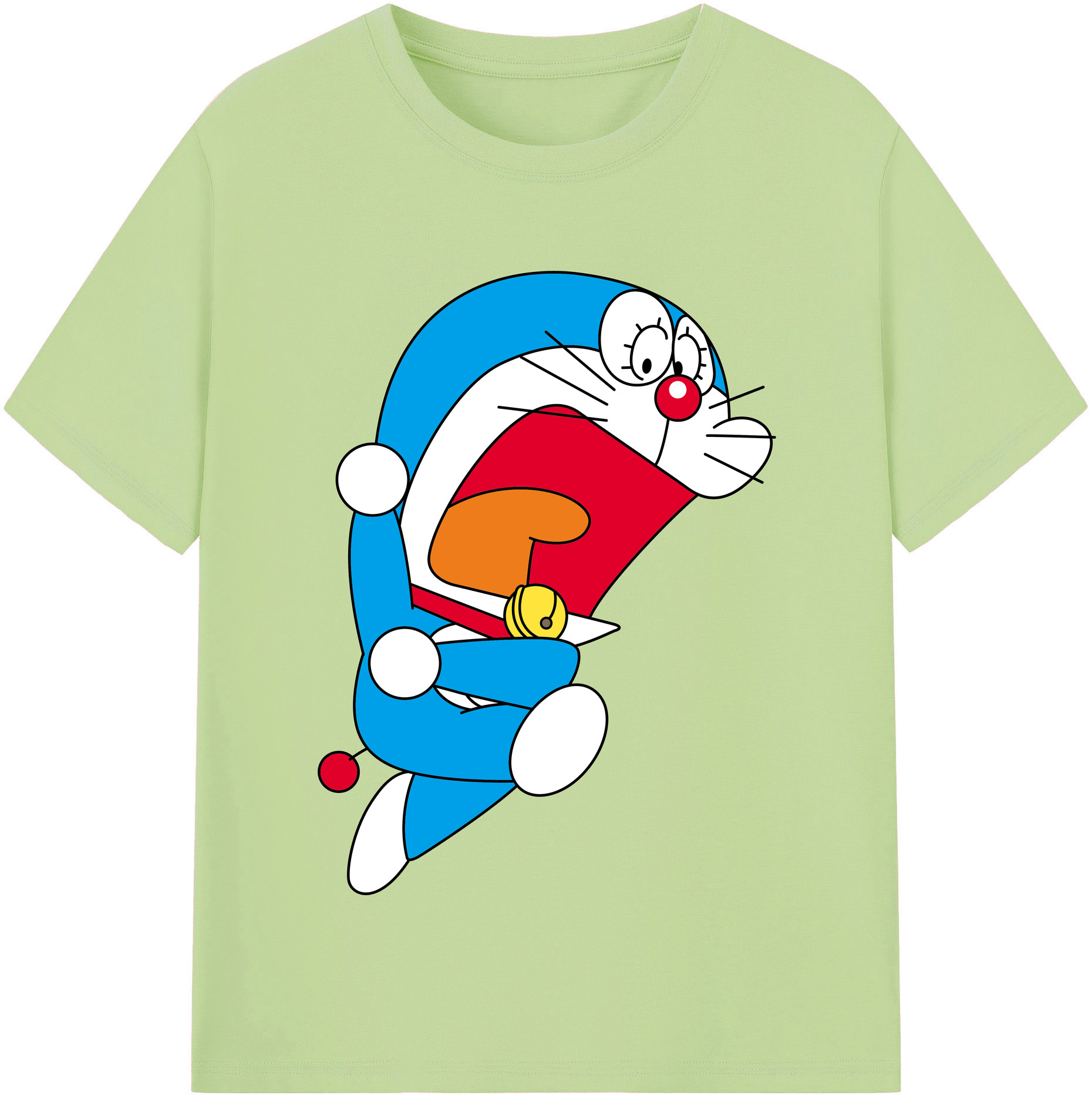 （画像用） ドラえもん Doraemon 綿100％半袖Tシャツ（フロントプリント）